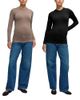 Ingrid & Isabel Ingrid & Isabel Seamless Maternity Rib Long Sleeve Crew Tee 2-Pack - 1