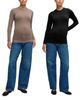 Ingrid & Isabel Ingrid & Isabel Seamless Maternity Rib Long Sleeve Crew Tee 2-Pack - 2