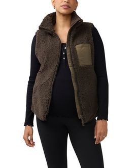 Ingrid & Isabel Ingrid & Isabel Sherpa Maternity Vest with Baby Carrier Insert