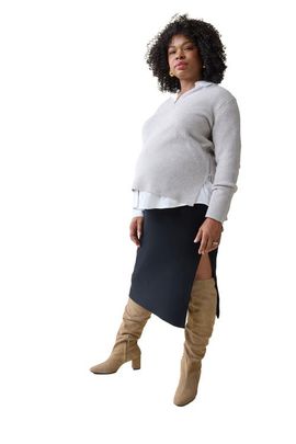 Ingrid & Isabel Ingrid & Isabel Side Zip Maternity and Nursing Sweater