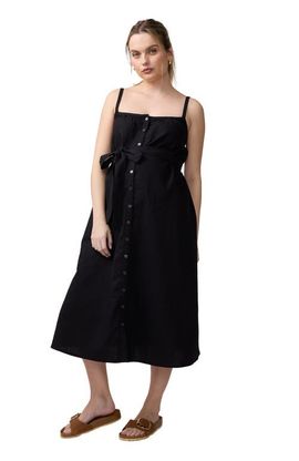 Ingrid & Isabel Ingrid & Isabel Sleeveless Button Front Midi Dress