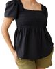 Ingrid & Isabel® Ingrid & Isabel® Smocked Puff Sleeve Maternity Top - 1