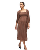 Ingrid & Isabel® Ingrid & Isabel® Smocked Sateen Maternity and Nursing Midi Dress - 1