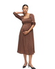 Ingrid & Isabel® Ingrid & Isabel® Smocked Sateen Maternity and Nursing Midi Dress - 2