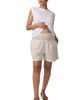 Ingrid & Isabel® Ingrid & Isabel® Smocked Wide Leg Striped Linen Maternity Short - 2