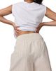 Ingrid & Isabel® Ingrid & Isabel® Smocked Wide Leg Striped Linen Maternity Short - 3