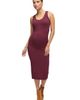Ingrid & Isabel® Ingrid & Isabel® Textured Bodycon Midi Tank Maternity Dress - 1