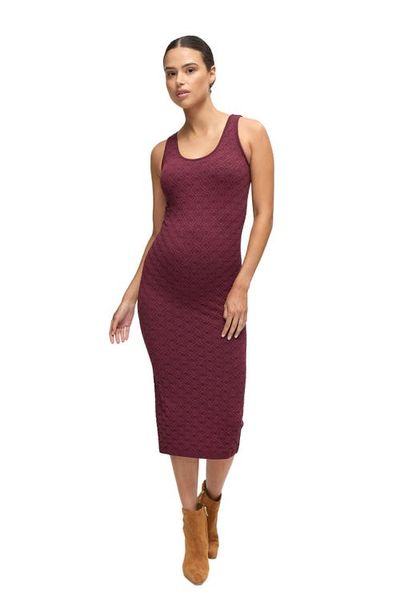 Ingrid & Isabel® Ingrid & Isabel® Textured Bodycon Midi Tank Maternity Dress