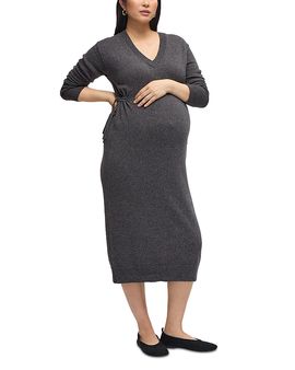 Ingrid & Isabel Ingrid & Isabel V Neck Sweater Maternity Dress