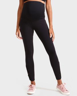 Ingrid & Isabel Maternity Active Ankle-Length Leggings with Macrame Detail
