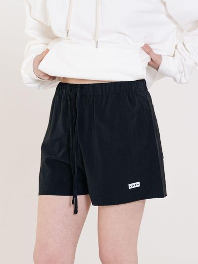 INJIACTIVE Active Nylon Shorts [Black]