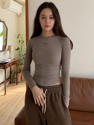 INJIACTIVE Ingeoactive Wool Soft T-Shirt Brown