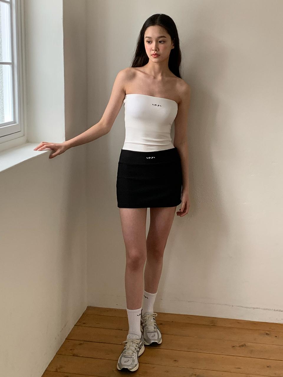 INJIACTIVE Jersey Micro Skirt Pants - Black