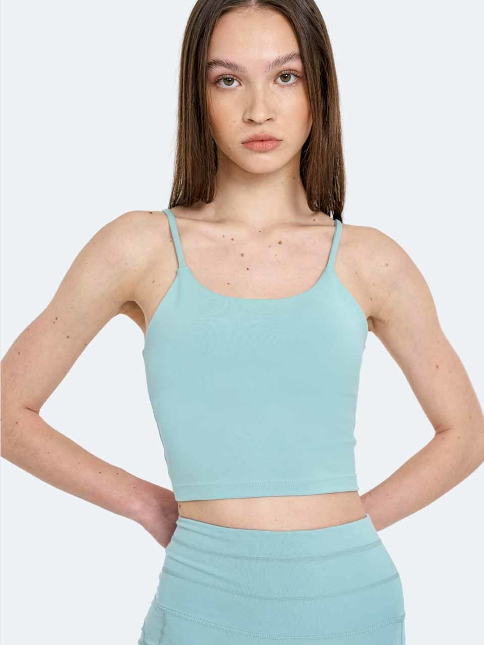 INJIACTIVE Line Tank Bra_ Mint
