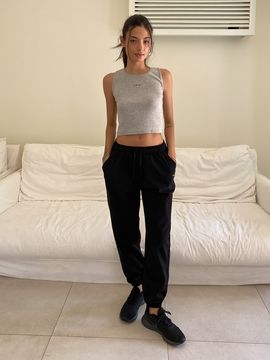 INJIACTIVE Nylon Jogger Pants_Black