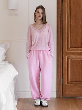INJIACTIVE Small Logo Jogger Pants [Pink]