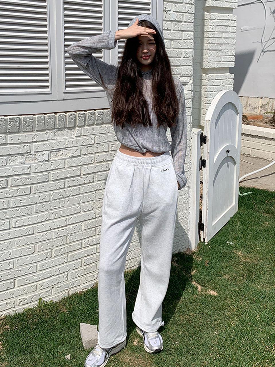 INJIACTIVE Two-Way Soft Touch Sweatpants Light Gray