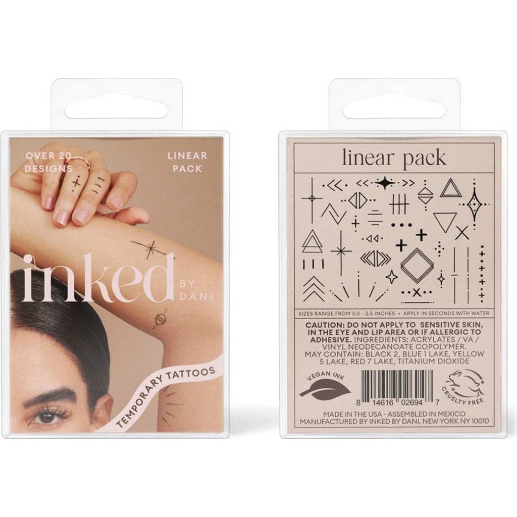 INKED by Dani INKED by Dani Linear Temporary Tattoos