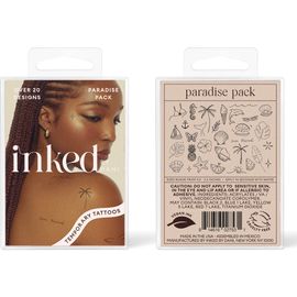 INKED by Dani INKED by Dani Paradise Pack Temporary Tattoos