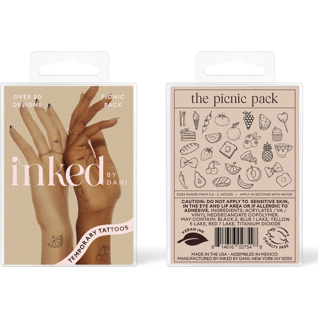 INKED by Dani INKED by Dani The Picnic Pack Temporary Tattoos