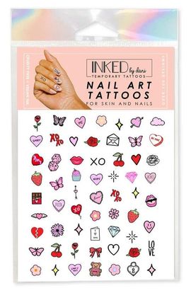 INKED by Dani INKED by Dani Valentine's Nail Art Temporary Tattoos