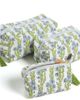 Inner Child Inner Child Forget Me Not Blockprint Makeup Bag - 1