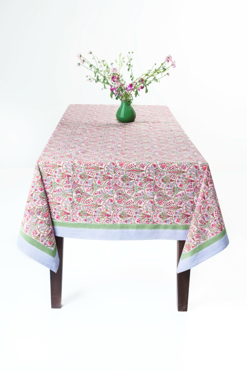 Inner Child Arch Blockprint Tablecloth - Thumbnail 4