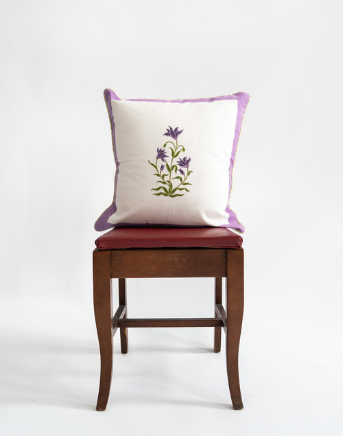 Inner Child Botanical Study Blockprint Pillow