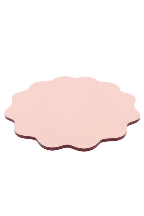 Inner Child Inner Child Scalloped Lacquerware Placemats - Set of 4
