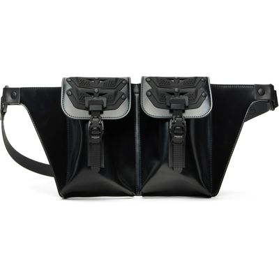 Innerraum Innerraum Black Object U02 Double Pocket Crossbody Bag