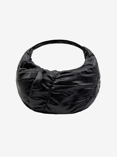 INSILENCE WOMEN Glossy Round Bag_Black