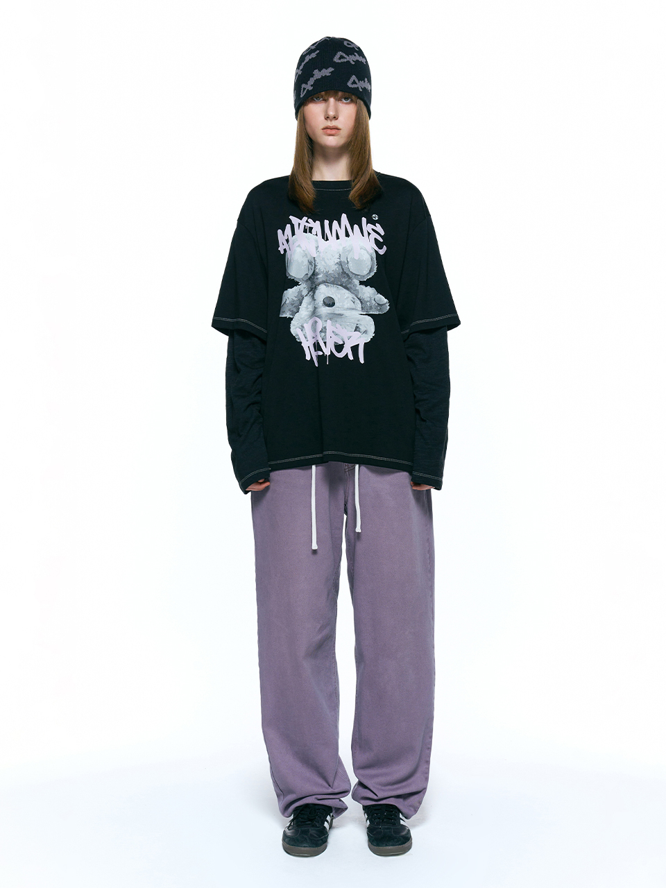 INSILENCE WOMEN Volume Curved Denim - Purple