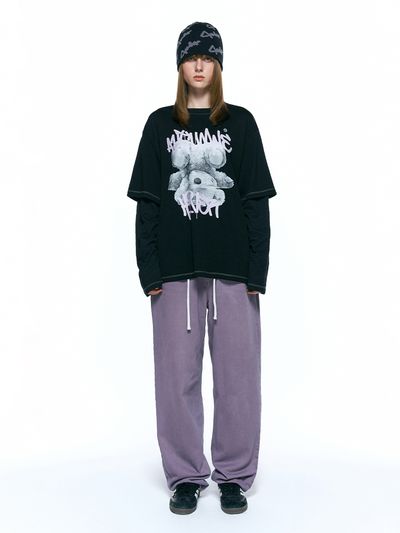 INSILENCE WOMEN Volume Curved Denim - Purple