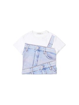 INSTANTFUNK Denim Print T-shirt [Blue]