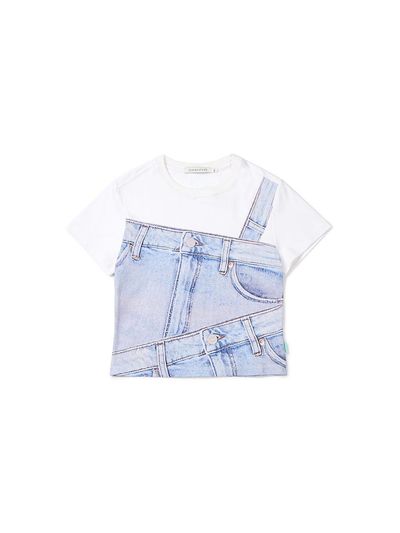 INSTANTFUNK Denim Print T-shirt [Blue]