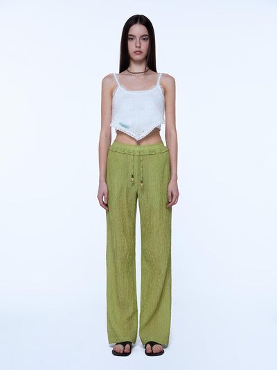 INSTANTFUNK Easy Bootcut Pants [Green]