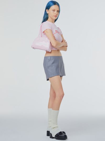 INSTANTFUNK Enamel Shoulder Bag_Pink