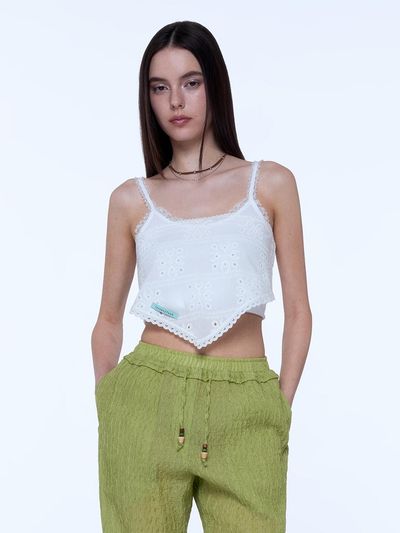 INSTANTFUNK Lace Scarf [White]