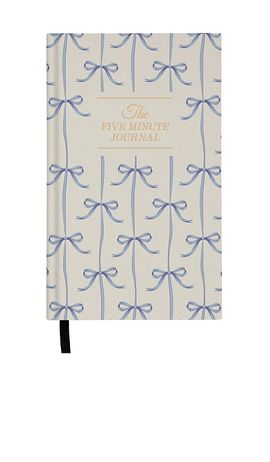 Intelligent Change Intelligent Change Five Minute Journal Blue Bow