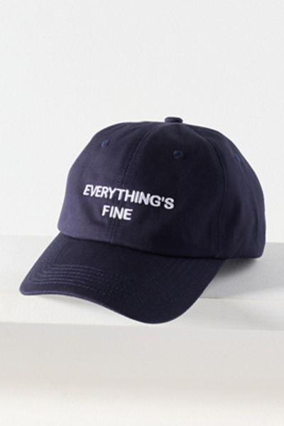 Intentionally Blank Everything's Fine Baseball Cap