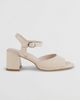 Intentionally Blank Intentionally Blank Astro Heeled Sandal in Cream, Women's at Urban Outfitters - 1