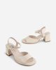 Intentionally Blank Intentionally Blank Astro Heeled Sandal in Cream, Women's at Urban Outfitters - 2