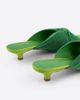 Intentionally Blank Intentionally Blank Curfew Kitten Satin Heel in Grass, Women's at Urban Outfitters - 3