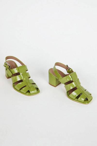 Intentionally Blank Intentionally Blank July Fisherman Sandal Heel in Apple, Women's at Urban Outfitters