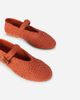 Intentionally Blank Intentionally Blank Kail Knit Woven Mary Jane Flat in Tandoori, Women's at Urban Outfitters - 3