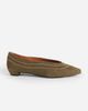 Intentionally Blank Intentionally Blank Lofty Snipped Toe Ballet Flat in Khaki, Women's at Urban Outfitters - 1