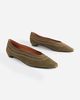 Intentionally Blank Intentionally Blank Lofty Snipped Toe Ballet Flat in Khaki, Women's at Urban Outfitters - 3