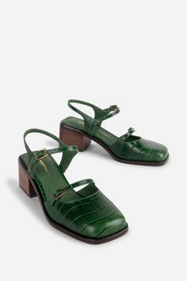 Intentionally Blank Intentionally Blank Mitzi Mary Jane Block Heel in Forest, Women's at Urban Outfitters