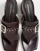 Intentionally Blank Intentionally Blank Wynona Sandals Maroon - 5