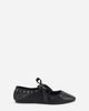 Intentionally Blank Peak Ribbon-Tie Ballet Flats - 1